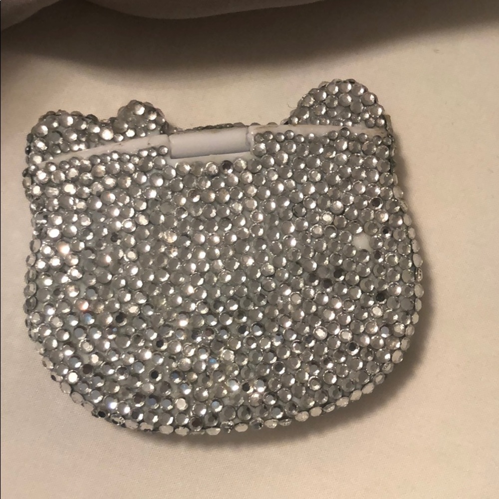 Hello Kitty Rhinestones Compact Mirror clips ring - Picture 5 of 10